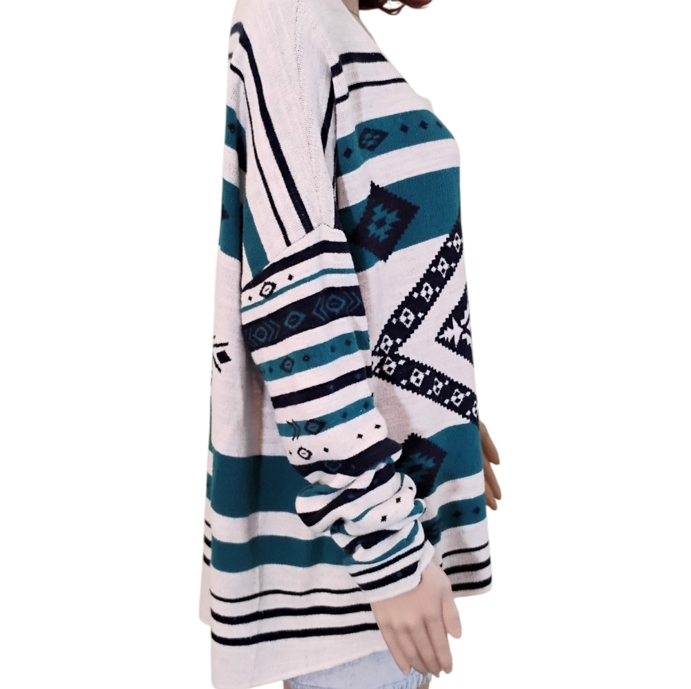Natural Reflections Aztec Design Pullover Sweater - Size 2X - Picture 6 of 10
